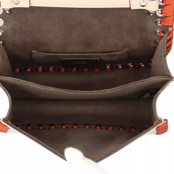 FENDI Shoulder Bag Cross Body leather Chain Canai mini used - Picture 7 of 9